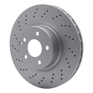 Mercedes-Benz S430 Brake Rotor (1) - Front - R1 Concepts - GeoSPEC Coated Drilled - `00-`03